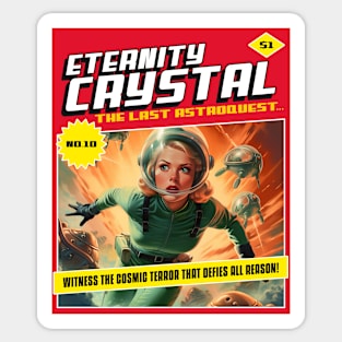Vintage Sci Fi Comic Book Cover science fiction Sticker